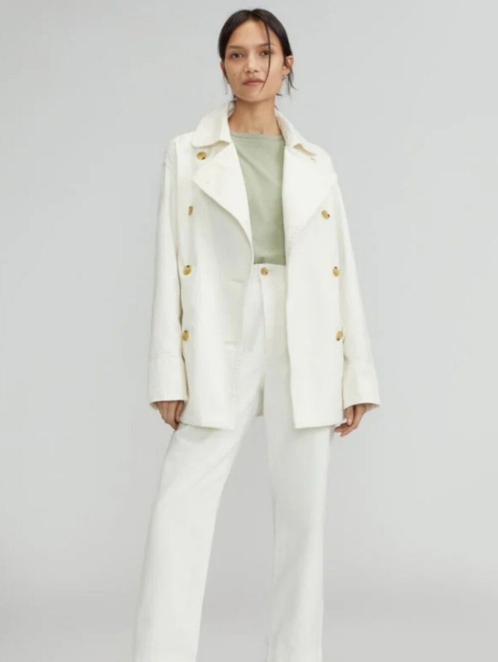 Everlane The Organic Cotton Herringbone Jacket Size Small